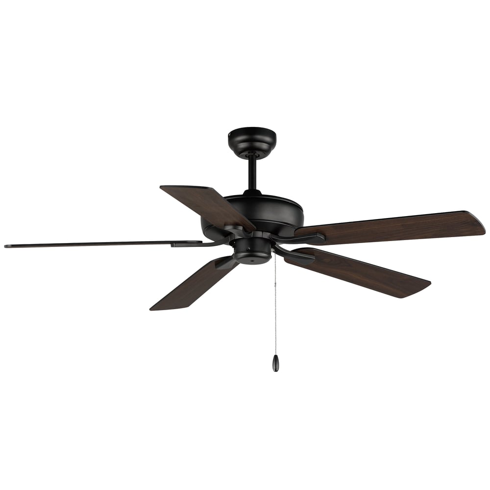 Maxim Lighting Super-Max Ceiling Fan with black finish, featuring steel and MDF blades, elegantly designed for modern interiors.