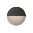 ET2 Alumilux Glow Outdoor Wall Sconce in Black, made of durable aluminum, enhances outdoor spaces with modern elegance.