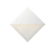 ET2 Alumilux Glow Diamond Outdoor Wall Sconce in White Aluminum, perfect for enhancing outdoor spaces with stylish lighting.