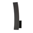 ET2 Alumilux Prime Outdoor Wall Sconce in Black, made of durable aluminum, enhances outdoor spaces with modern elegance.