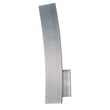 ET2 Alumilux Prime Outdoor Wall Sconce in Satin Aluminum, durable aluminum design for stylish outdoor lighting.