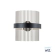 ET2 Chimes Wall Sconce in Satin Nickel, stylish steel lighting fixture for modern interiors.