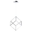 ET2 4 Square Pendant in Polished Chrome, featuring a sleek aluminum design for modern lighting solutions.