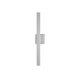 ET2 Alumilux Line Linear 120V Outdoor Wall Sconce in Satin Aluminum, sleek aluminium design for modern outdoor lighting.