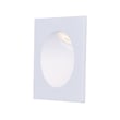 ET2 Alumilux Low Voltage Square Step Light in White, made of durable aluminum, perfect for outdoor lighting and safety.