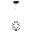 ET2 Aura Pendant in Black Aluminum, modern lighting fixture for stylish home decor.