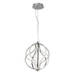 ET2 Aura Pendant in Polished Chrome, sleek aluminum design for modern lighting solutions. Perfect for stylish home decor.