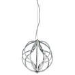 ET2 Aura Pendant in Polished Chrome, sleek aluminum design adding modern elegance to any space.