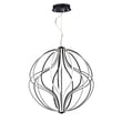 ET2 Aura Pendant in Black Aluminum, modern lighting fixture for stylish home decor.