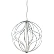 ET2 Aura Pendant in Polished Chrome, sleek aluminum design, perfect for modern home lighting.