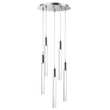 ET2 Big Fizz Multi-Light Pendant in Polished Chrome, featuring a sleek steel design for modern lighting elegance.