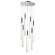 ET2 Big Fizz Multi-Light Pendant in Polished Chrome, crafted from steel, adds modern elegance to any space.