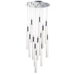 ET2 Big Fizz Multi-Light Pendant in Polished Chrome, featuring a sleek steel design for modern lighting elegance.