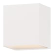 ET2 Blok Outdoor Wall Sconce in White Aluminum, modern design perfect for enhancing outdoor spaces.