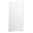 ET2 Brik Outdoor Wall Sconce in White, featuring durable Aluminum and Stainless Steel for stylish outdoor lighting.