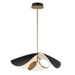 ET2 Carmen Pendant Light in Black with Gold Finish, Aluminum construction, perfect for modern home decor.