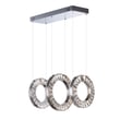ET2 Charm Linear Pendant in Polished Chrome, featuring sleek aluminum design for modern lighting solutions.