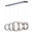 ET2 Charm Linear Pendant in Polished Chrome, sleek aluminum design for modern lighting solutions.