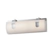 ET2 Clutch Bathroom Vanity Light in Polished Chrome, featuring a sleek steel design for modern bathroom elegance.