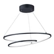 ET2 Cycle Pendant in Black Aluminum, modern lighting fixture showcasing sleek design and contemporary style.