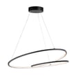 ET2 Cycle Pendant in Black Aluminum, modern lighting fixture for stylish home decor and contemporary interiors.