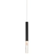 ET2 Diaphane Pendant in black finish, featuring a sleek, modern design with an aluminium frame and a soft, diffused glow.