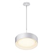 ET2 Echo Pendant Light in White finish, crafted from Aluminum, elegantly suspended with a sleek, modern design perfect for contemporary spaces.