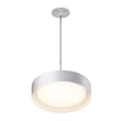 ET2 Echo Pendant Light, featuring a sleek Aluminum design with a White finish, elegantly suspended to illuminate modern interiors.