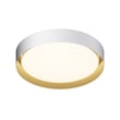 ET2 Echo Ceiling Light in Aluminum finish, featuring a sleek, modern design with a white and gold color scheme, providing elegant illumination.