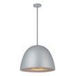 ET2 Fungo Pendant in Dark Grey with Coffee finish, made of Steel, hanging elegantly in a modern interior setting.