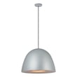 ET2 Fungo Pendant in Dark Grey with Coffee finish, featuring a sleek Steel design, elegantly hanging from the ceiling, illuminating the space.