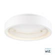 ET2 iCorona Ceiling Light in Matte White finish, crafted from Aluminum, featuring a sleek, modern design with a circular LED light fixture.
