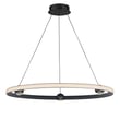 ET2 Nodes Pendant Light with a sleek black aluminum finish, featuring a modern design with multiple adjustable arms and bulb sockets.
