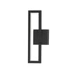 ET2 Penrose 18" Wall Sconce in Black Aluminum, featuring a sleek, modern design with a circular frame and integrated LED lighting.