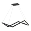 ET2 Stealth Pendant in Aluminum with a sleek Black finish, featuring a modern, minimalist design and suspended geometric shapes.