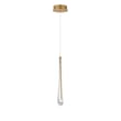 ET2 Stillo Pendant Light in Gold finish, featuring a sleek, modern design with a cylindrical shape and elegant illumination.