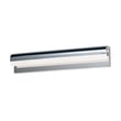 ET2 Waterfall Bathroom Vanity Light with a sleek design, featuring a polished chrome finish and aluminum construction, elegantly illuminating a modern bathroom.