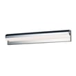 ET2 Waterfall Bathroom Vanity Light in Polished Chrome finish, featuring a sleek, modern design with cascading glass elements and an Aluminum base.