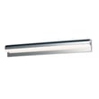 ET2 Waterfall Bathroom Vanity Light with a sleek design, featuring a polished chrome finish and aluminum construction, elegantly illuminating a modern bathroom.