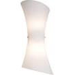 ET2 Conico 2-Light Wall Mount with a sleek finish, featuring two cylindrical glass shades on a modern metal frame.