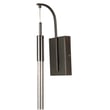 ET2 Scepter 1-Light LED Wall Sconce with a sleek, modern design in a polished chrome finish, featuring an elegant cylindrical shape.