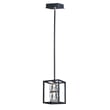 ET2 Zephyr 1-Light LED Pendant with a sleek, modern design, featuring a polished chrome finish and a clear glass shade.