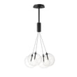 ET2 Burst Multi-Light Pendant in Black, featuring steel and glass design for modern lighting elegance.