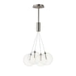 ET2 Burst Multi-Light Pendant in Satin Nickel, featuring a modern design with steel and glass materials.