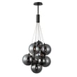 ET2 Burst Multi-Light Pendant in Black, featuring Steel and Glass materials for a modern lighting solution.