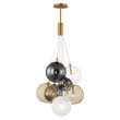 ET2 Burst Multi-Light Pendant in Gold, featuring Steel and Glass materials for a modern, elegant lighting solution.