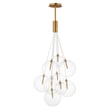 ET2 Burst Multi-Light Pendant in Gold, featuring a modern design with steel and glass materials for stylish lighting.
