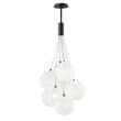 ET2 Burst Multi-Light Pendant in Black, featuring Steel and Glass materials for a modern lighting solution.