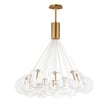 ET2 Burst Multi-Light Pendant in Gold, featuring a modern design with steel and glass materials for elegant lighting.