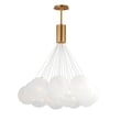 ET2 Burst Multi-Light Pendant in Gold, featuring Steel and Glass materials for a modern lighting solution.